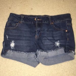 denim shorts